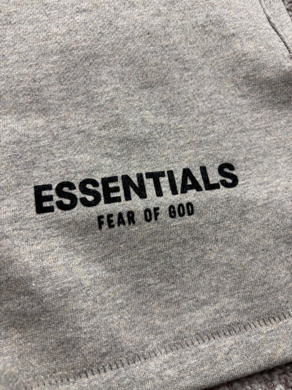 FOG - Fear of God Essentials Dark Oatmeal Shorts - (READ DESCRIPTION) - Picture 4 of 10